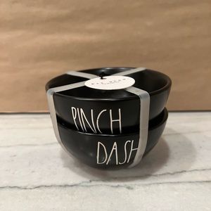 Rae dunn black mini bowls